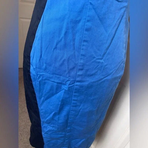 T Tahari Sleeveless Fitted Sheath Dress Blue/Black Size 6 - Picture 5 of 11